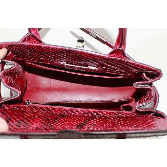 ASPREY PYTHON HAND SHOULDER BAG - Picture 6 of 7